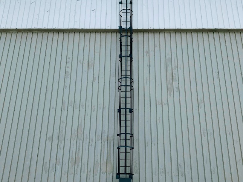 Soccer Arena 50 Foot Shrouded Roof Access Ladder